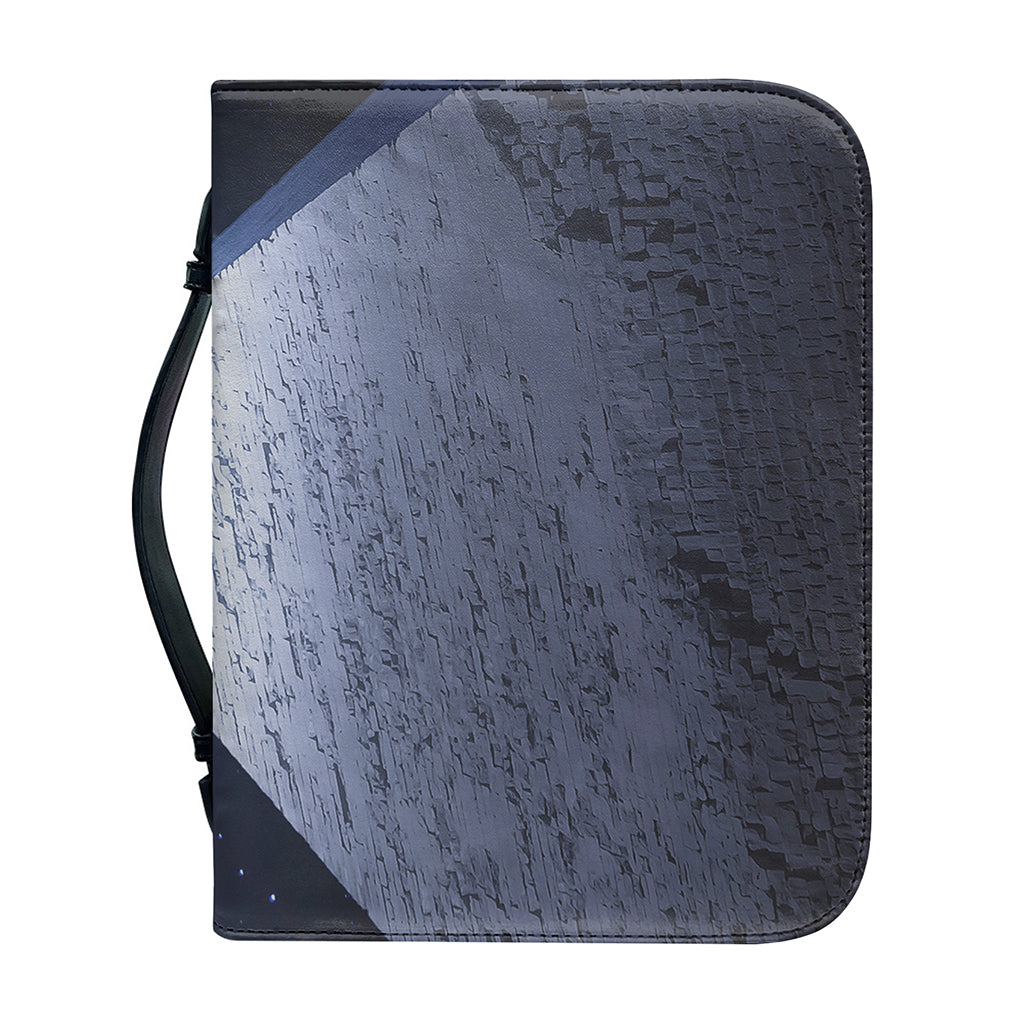 UFO Pyramid Print Leather Bible Cover