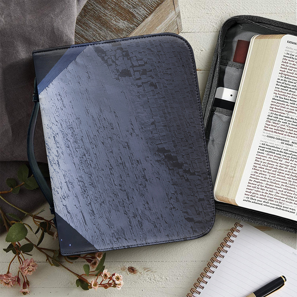 UFO Pyramid Print Leather Bible Cover