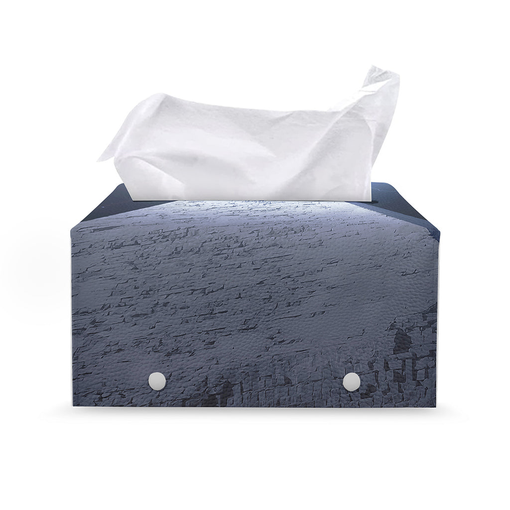 UFO Pyramid Print Leather Tissue Box Cover