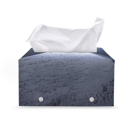 UFO Pyramid Print Leather Tissue Box Cover