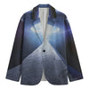 UFO Pyramid Print Men's Blazer