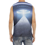 UFO Pyramid Print Men's Fitness Tank Top
