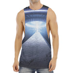 UFO Pyramid Print Men's Muscle Tank Top