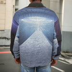 UFO Pyramid Print Men's Shirt Jacket