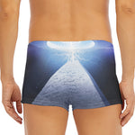 UFO Pyramid Print Men's Short Boxer Briefs