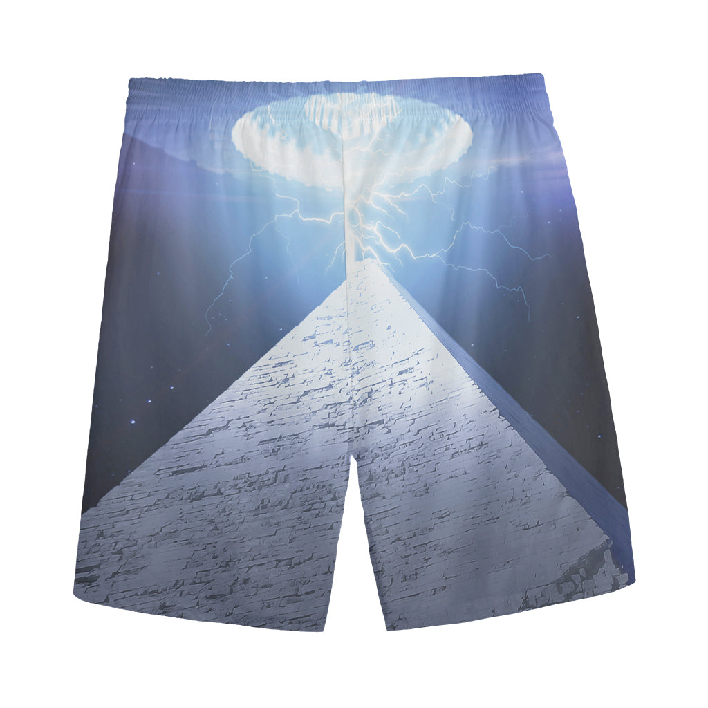 UFO Pyramid Print Men's Sports Shorts