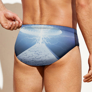 UFO Pyramid Print Men's Swim Briefs