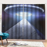 UFO Pyramid Print Pencil Pleat Curtains