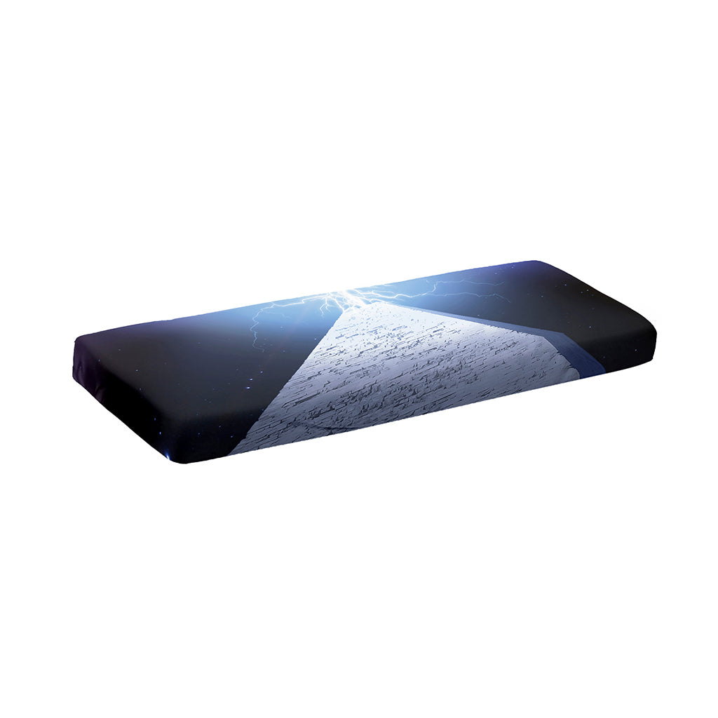 UFO Pyramid Print Piano Keyboard Cover