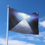 UFO Pyramid Print Polyester Flag