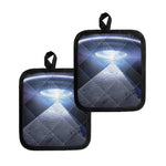 UFO Pyramid Print Pot Holders
