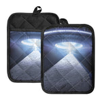 UFO Pyramid Print Pot Holders With Pocket