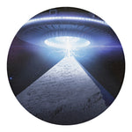 UFO Pyramid Print Round Blanket