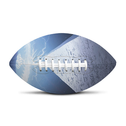 UFO Pyramid Print Rugby Ball