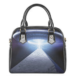 UFO Pyramid Print Shoulder Handbag