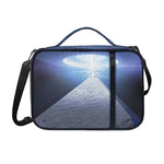 UFO Pyramid Print Shoulder Strap Bible Bag