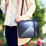 UFO Pyramid Print Shoulder Strap Bible Bag