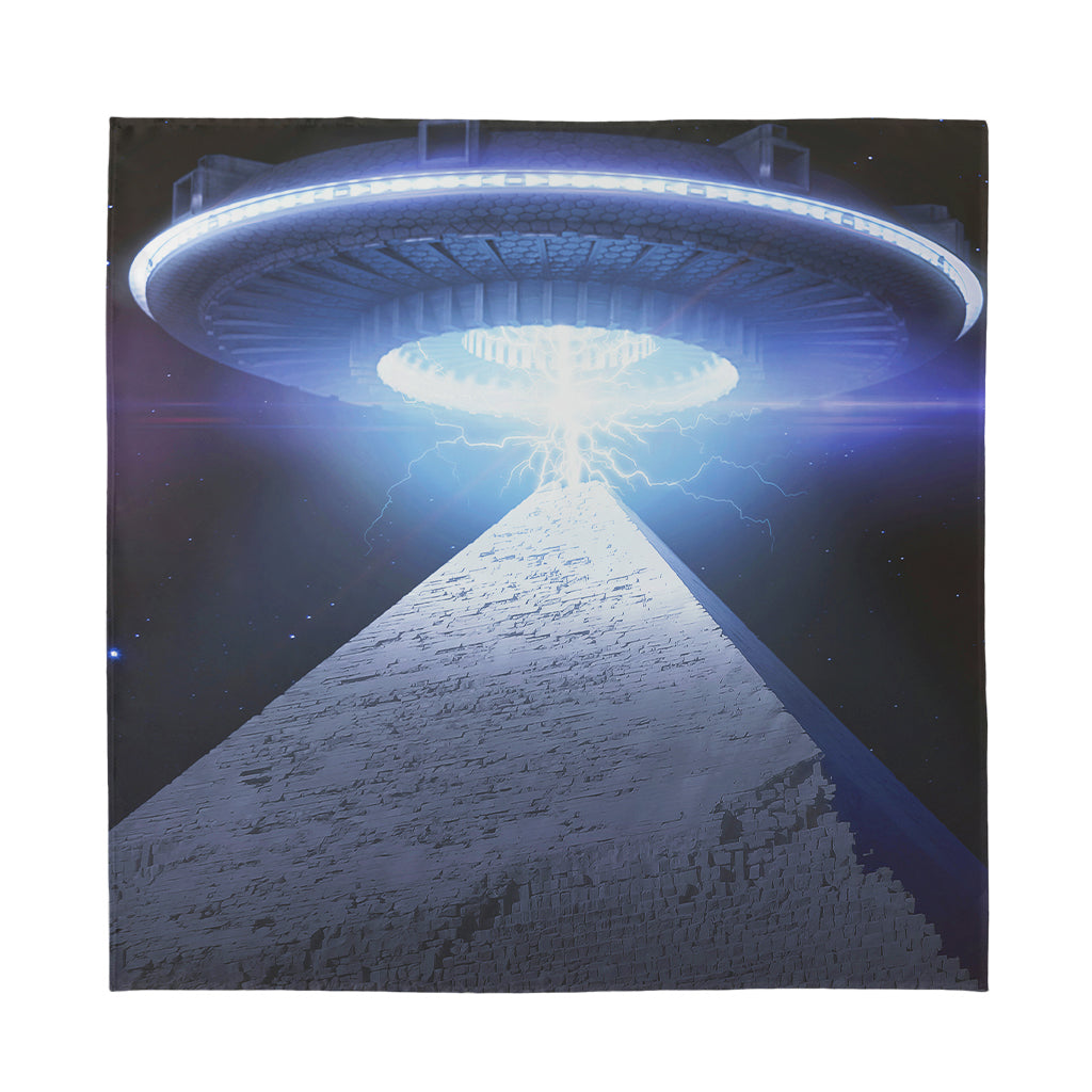 UFO Pyramid Print Silk Bandana