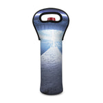 UFO Pyramid Print Single Neoprene Wine Tote