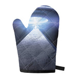 UFO Pyramid Print Single Oven Mitt