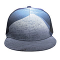UFO Pyramid Print Snapback Cap