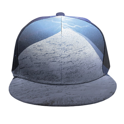 UFO Pyramid Print Snapback Cap