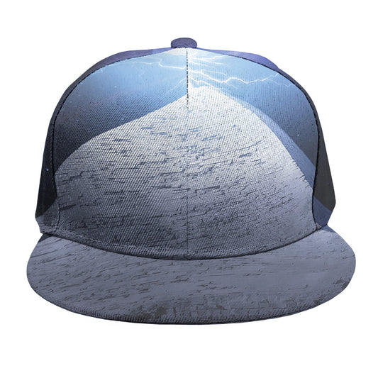 UFO Pyramid Print Snapback Cap