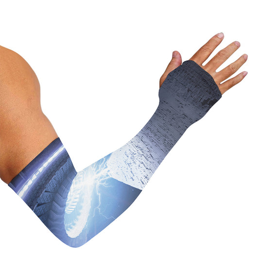 UFO Pyramid Print Sun Protection Arm Sleeves