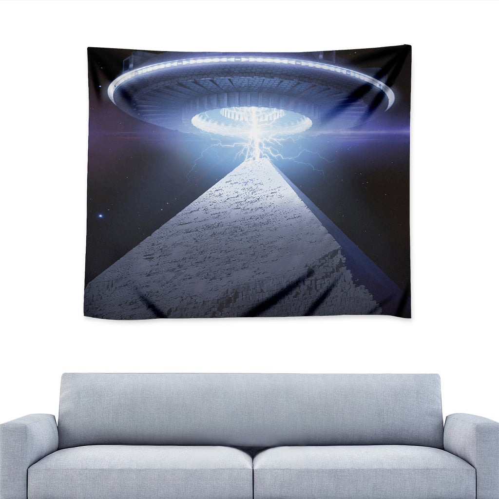 UFO Pyramid Print Tapestry