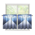 UFO Pyramid Print Tier Curtains