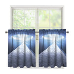 UFO Pyramid Print Tier Curtains