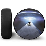 UFO Pyramid Print Tire Cover With Camera Hole