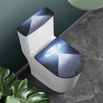 UFO Pyramid Print Toilet Lid And Tank Cover Set