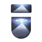 UFO Pyramid Print Toilet Lid And Tank Cover Set