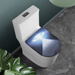 UFO Pyramid Print Toilet Lid Cover