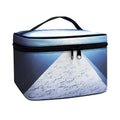 UFO Pyramid Print Travel Makeup Bag