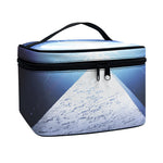 UFO Pyramid Print Travel Makeup Bag