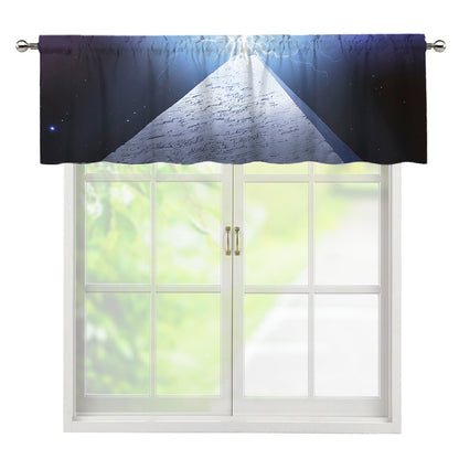 UFO Pyramid Print Window Valance