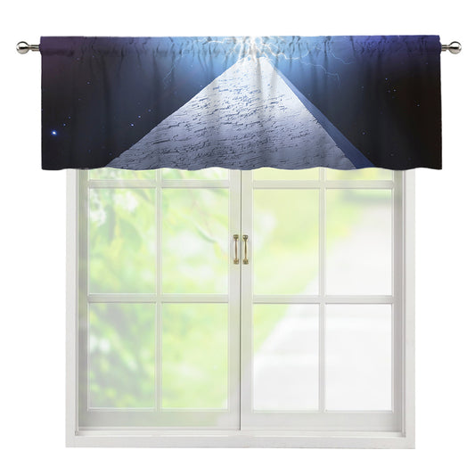 UFO Pyramid Print Window Valance