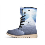 UFO Pyramid Print Winter Boots