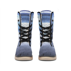 UFO Pyramid Print Winter Boots