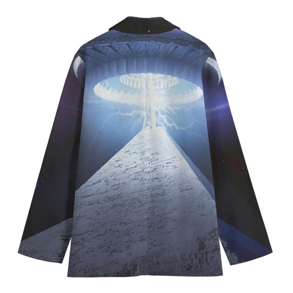 UFO Pyramid Print Women's Blazer