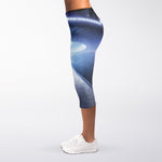 UFO Pyramid Print Women's Capri Leggings