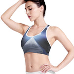 UFO Pyramid Print Women's Sports Bra
