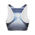 UFO Pyramid Print Women's Sports Bra