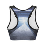 UFO Pyramid Print Women's Sports Bra