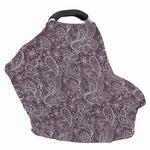 Umber Floral Bohemian Pattern Print Baby Seat Cover