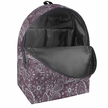 Umber Floral Bohemian Pattern Print Backpack