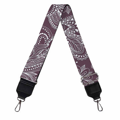 Umber Floral Bohemian Pattern Print Bag Strap