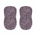 Umber Floral Bohemian Pattern Print Bar Stool Covers